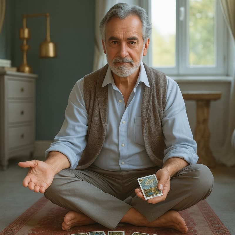 Varios caminos de luz en un paisaje místico