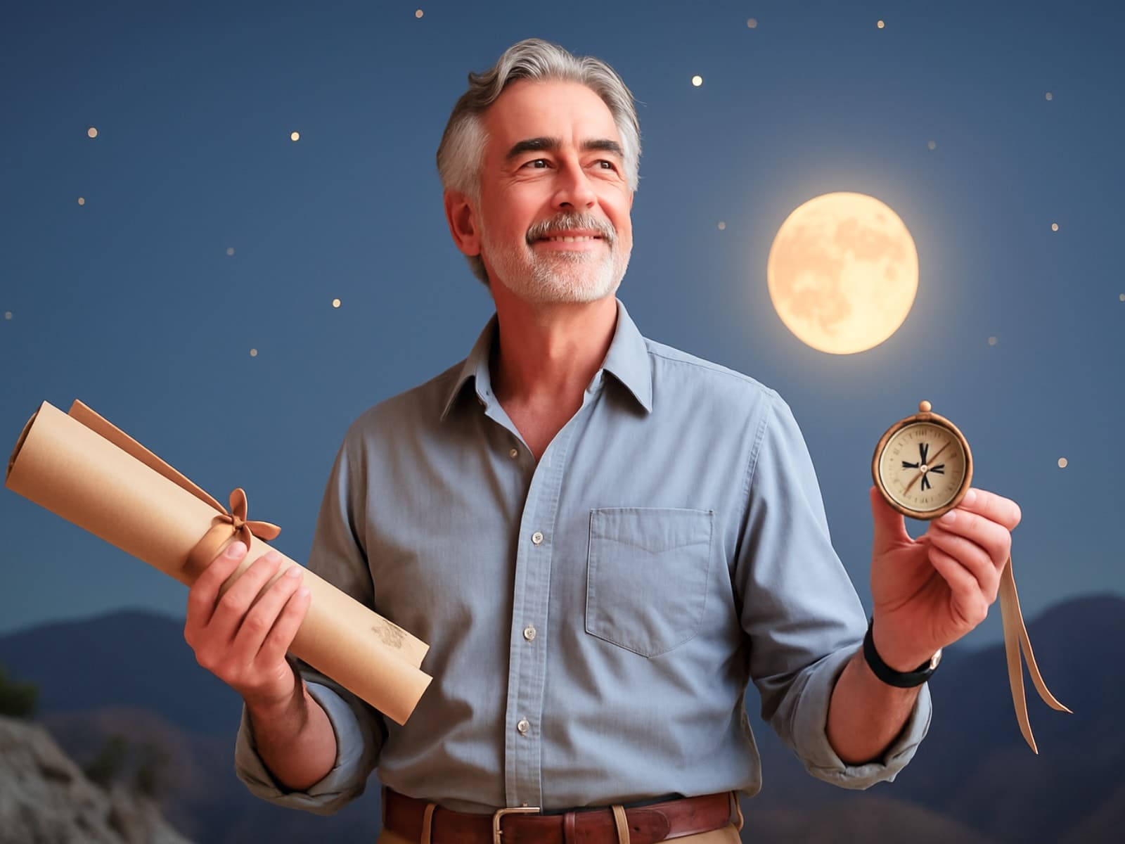 Laberinto con un camino de luz iluminando la salida